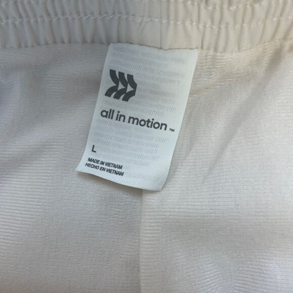 All In Motion‎ Women's White With Pockets Jogger Pants Size L - Picture 3 of 5